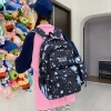 A new type of casual, versatile, lightweight, large-capacity student backpack with a high appearance level, fresh and sweet nylon bag for women details Picture